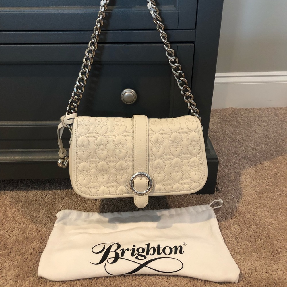Brighton White Mini over the shoulder bag